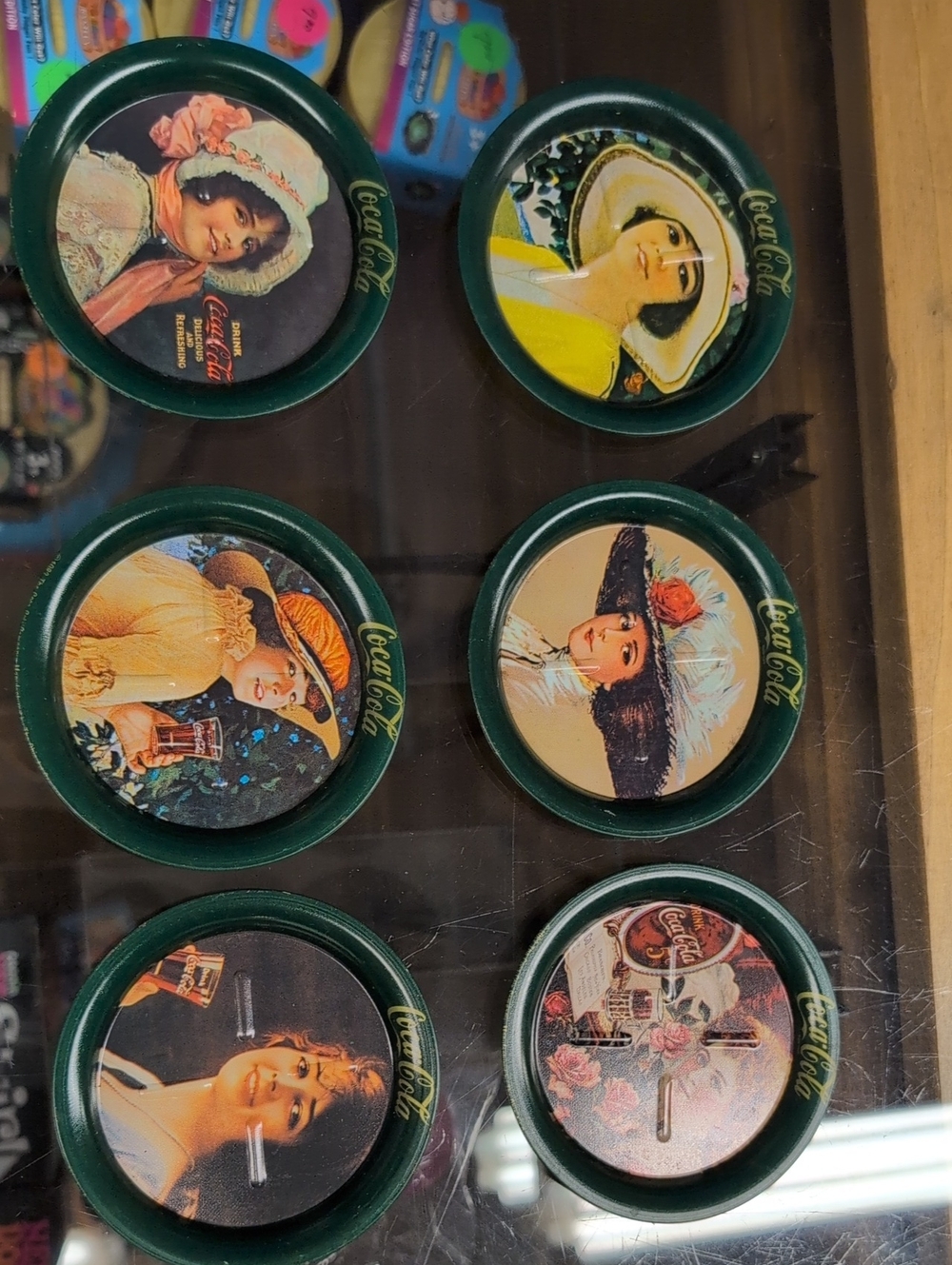 Coca Cola Coaster Set Of 6 Reproduction 1983